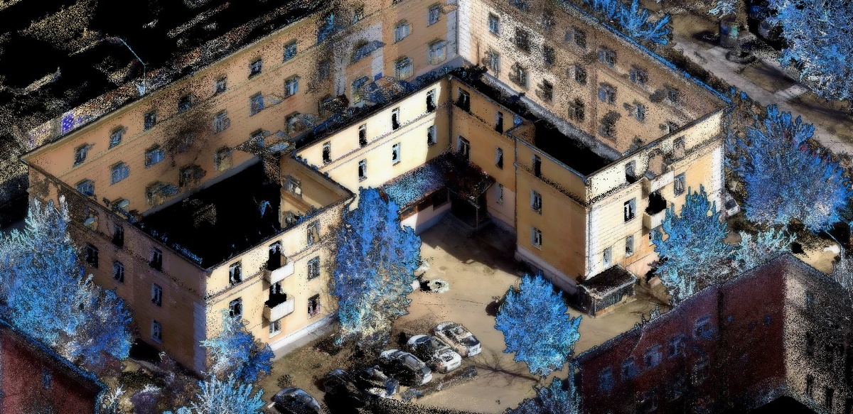 Пример сканирования жилого здания