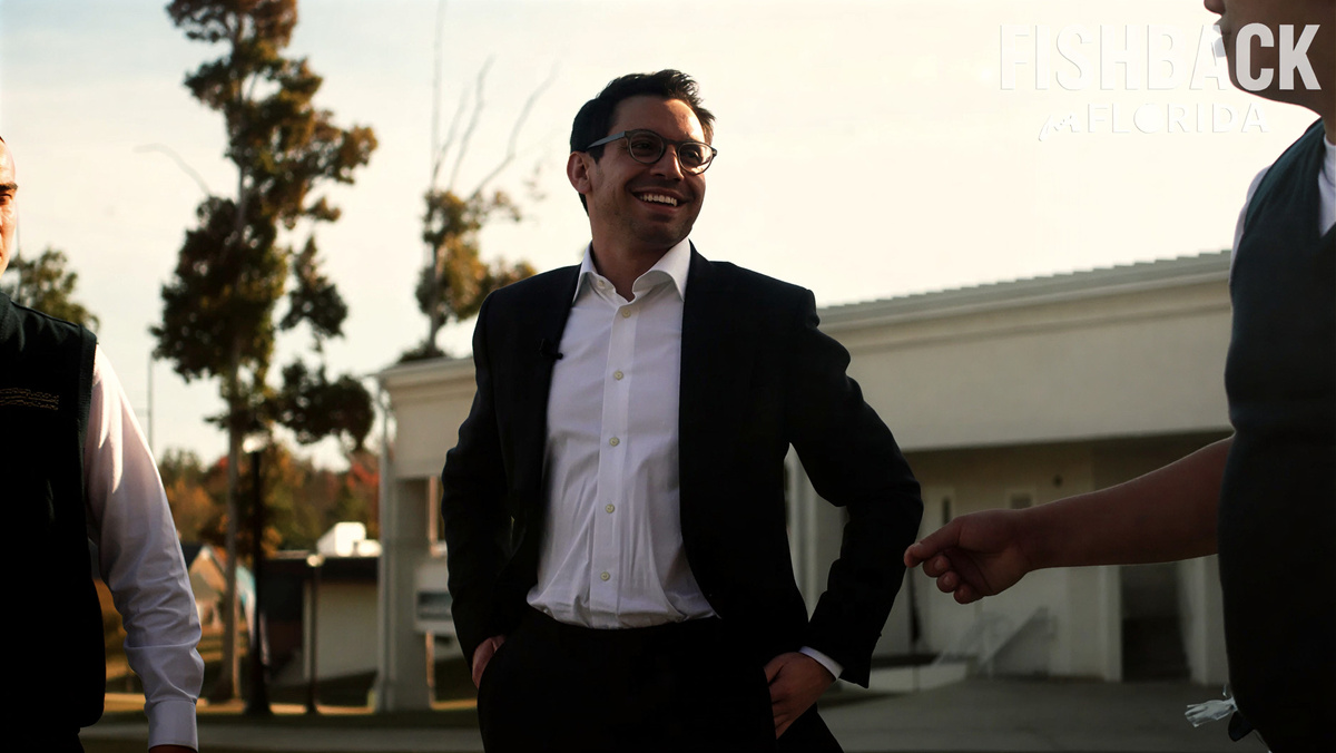 Джеймс Фишбэк в видеоролике, посвященном началу его предвыборной кампании. | Джеймс Фишбэк/YouTube