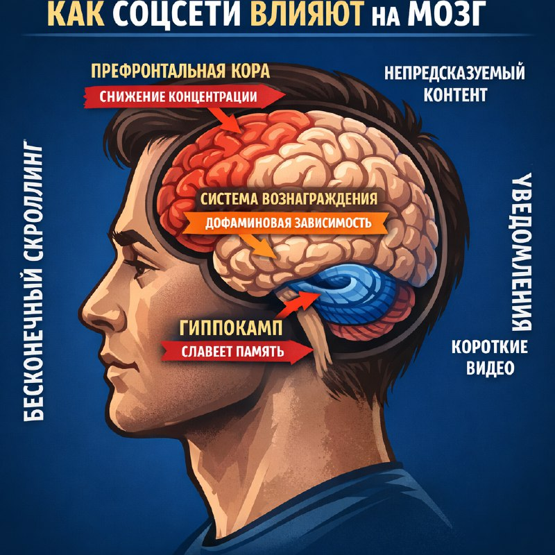 КАК СОЦСЕТИ ВЛИЯЮТ НА МОЗГ