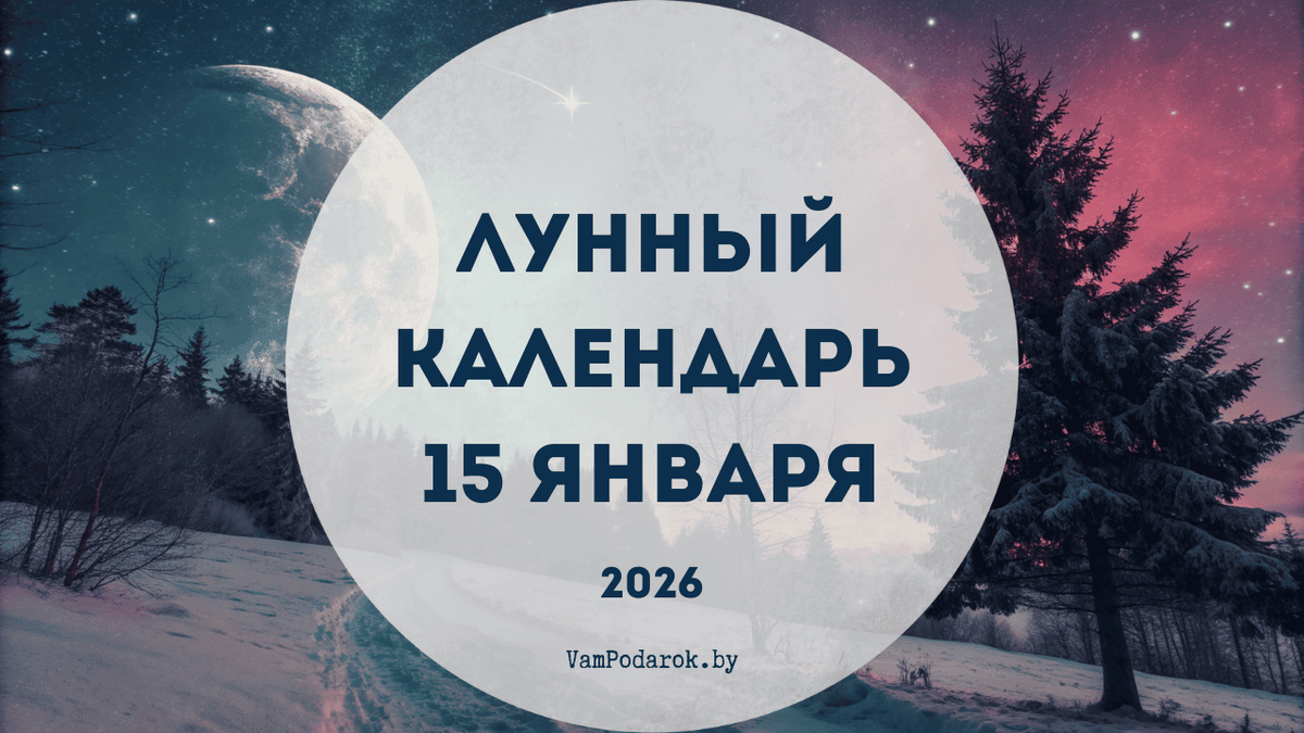 Лунный календарь на 15 января 2026 года: Интуиция, планы и маленькие личные победы