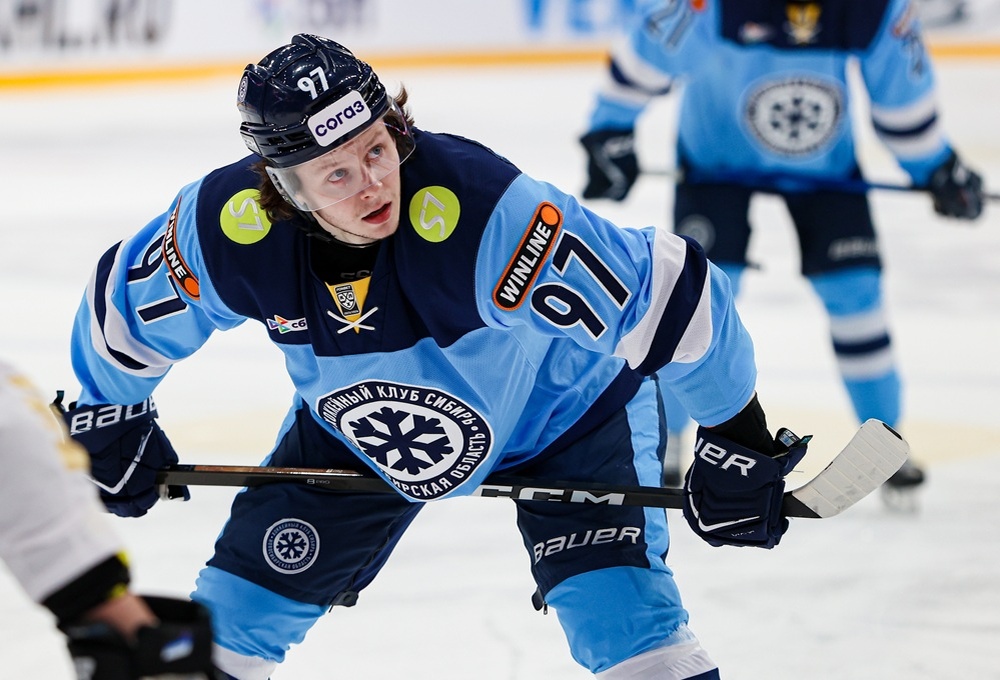    Михаил Абрамов. Фото: официальный аккаунт ХК «Сибирь» в социальной сети «ВКонтакте»