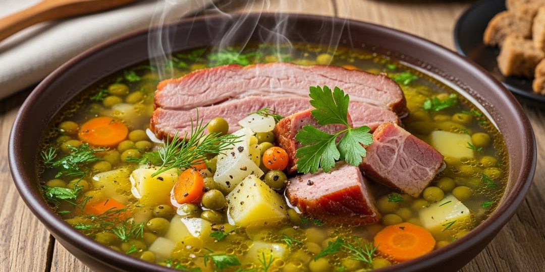 Гороховый суп рецепт классический с копченостями - пошагово, вкусно и по-домашнему