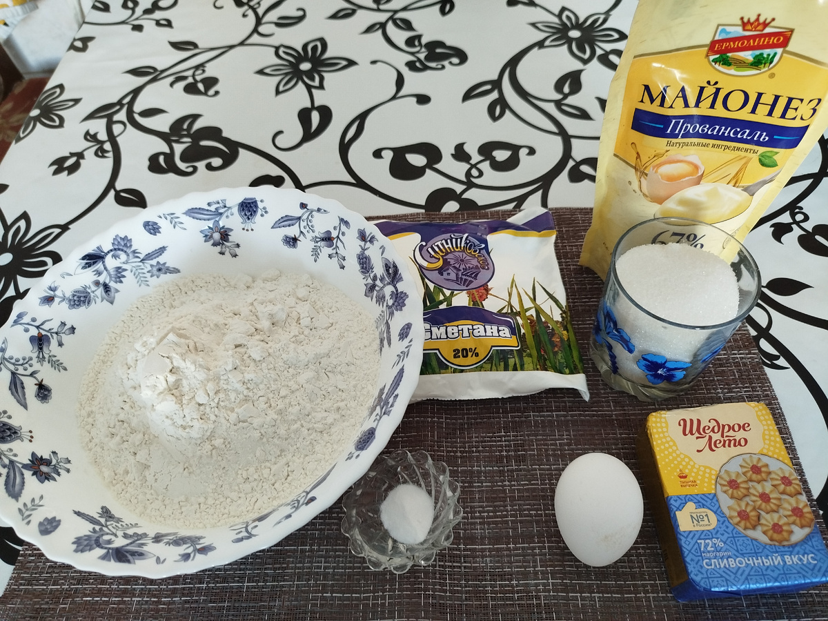 Ингредиенты для орешков