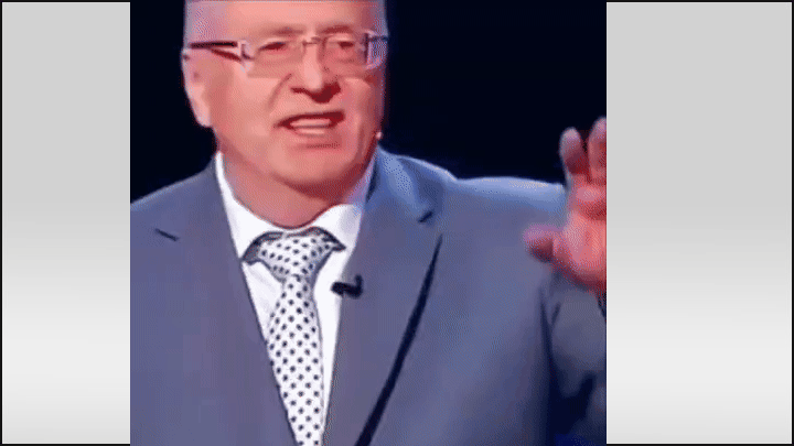    Владимир Жириновский давно уже предсказал всё про Иран. GIF видео ТГ-канала "Банкста"