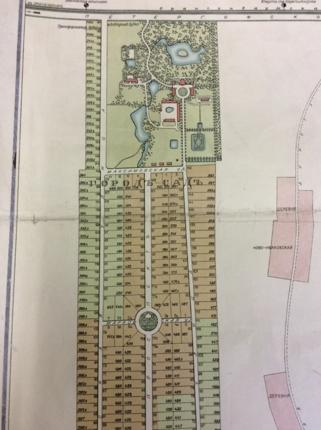 Планы АО «Строитель» по созданию города-сада «Таврида» на территориях прилегающих к Демидовскому парку (1914-1918 гг.).