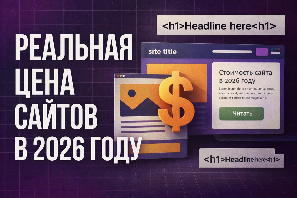 Реальная цена сайтов в 2026 году