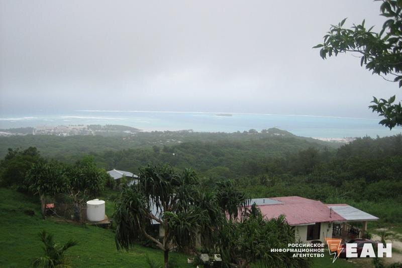    Остров, вид на океан