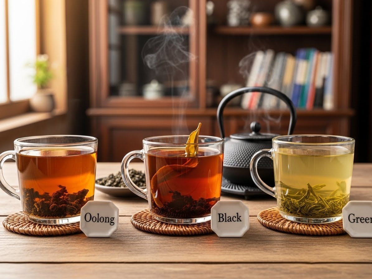 Разные виды чая улун