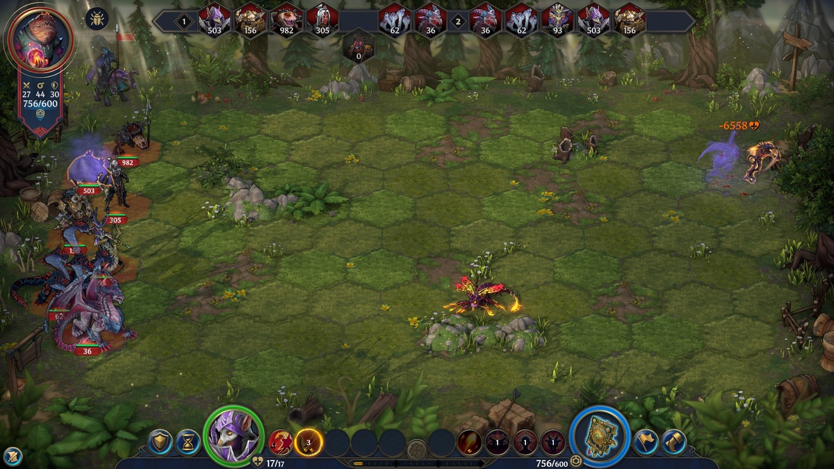 Лазутчики выпустили снаряд и убили гнусов за 1 удар. Но и выжить — не лучше: гидры и драконы бы расковыряли гнусов, а те и ответить не смогут — эти коварные лазутчики ещё и 1 заряд контратаки убирают своими атаками!