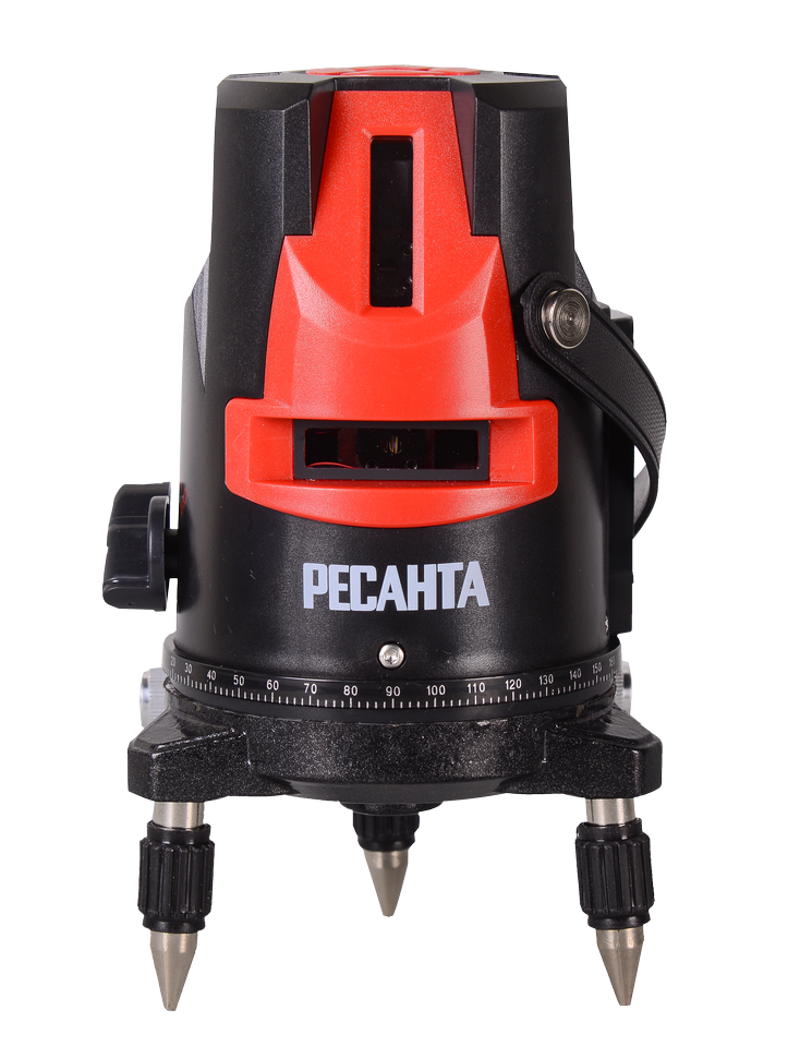 Построитель плоскостей лазерный ПЛ-3 Ресанта: лучи: 2V, 1H, 1D, точность: ±1 мм / 5 м, 5/8”, самовыравнивание ±4°, питание от 3×АА, кейс, очки