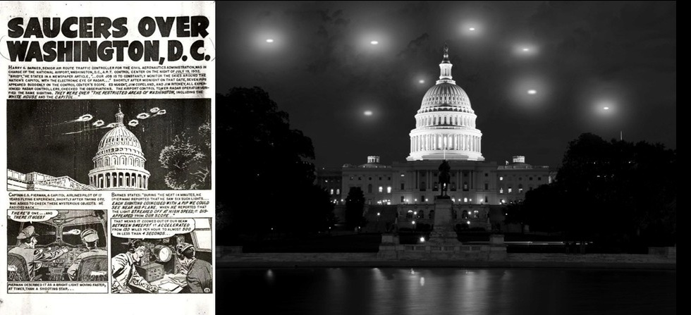 Нашествие неопознанных летающих объектов над Вашингтоном летом 1952 года стало одним из наиболее известных случаев наблюдения НЛО в истории. Этот инцидент произошел в течение нескольких ночей июля месяца, когда радары военных баз фиксировали необычные объекты, перемещающиеся на больших скоростях и выполняющие маневры, невозможные для самолетов того времени.
