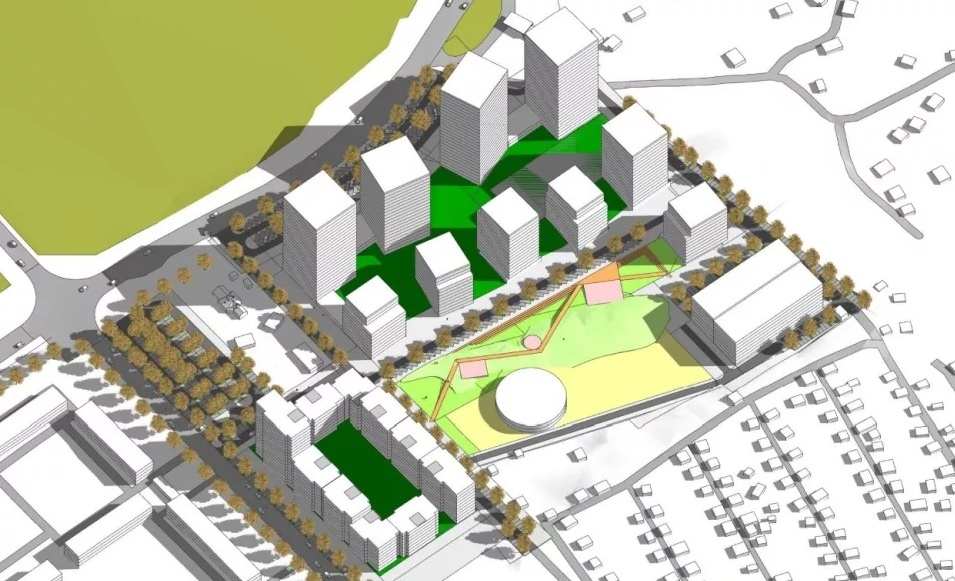 Первоначальный план застройки ЖК "Адалин на Южном"