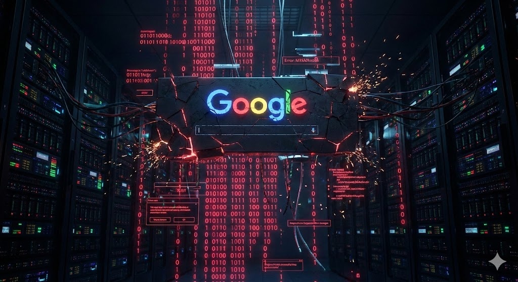 Поисковая строка замерла, почта не обновляется, а аналитики строят теории заговора