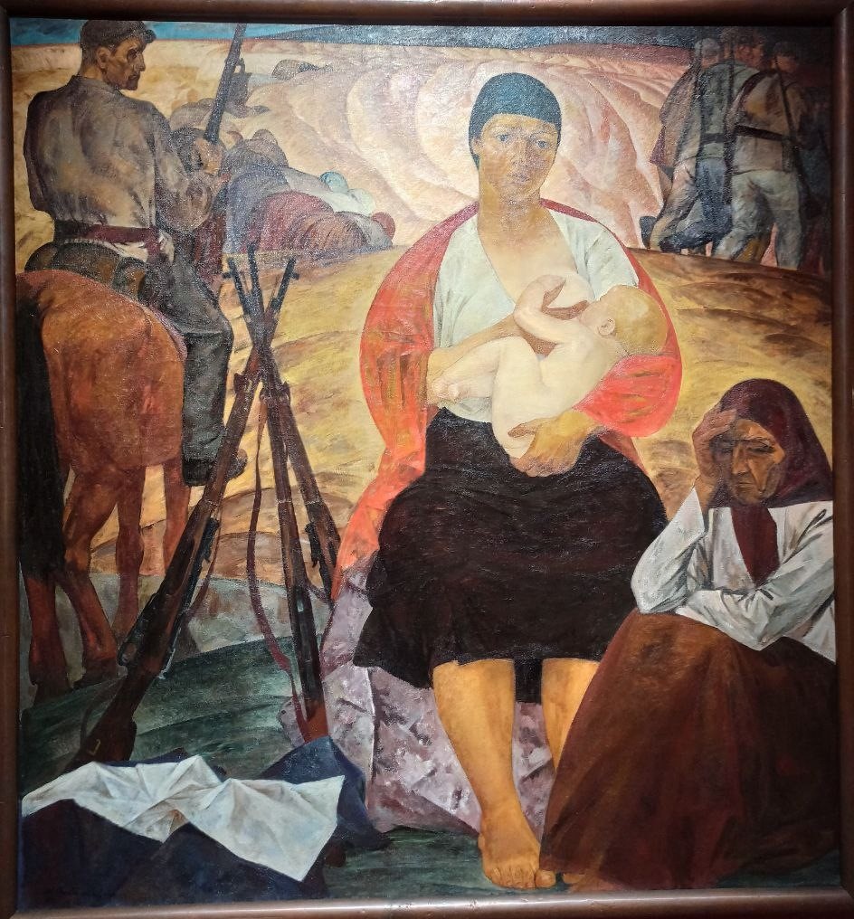 М.Савицкий. Партизанская Мадонна. 1967. ГТГ. © Фотограф А.А.Семененко. Ссылка обязательна.