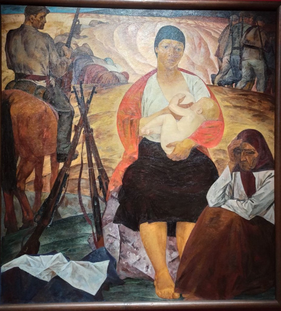 М.Савицкий. Партизанская Мадонна. 1967. ГТГ. © Фотограф А.А.Семененко. Ссылка обязательна.