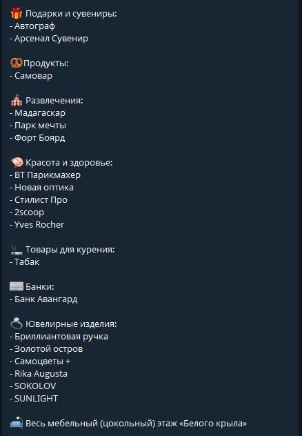    Закрытые магазины в ТРЦ "Сити Молл"   t.me/citymallbelgorod