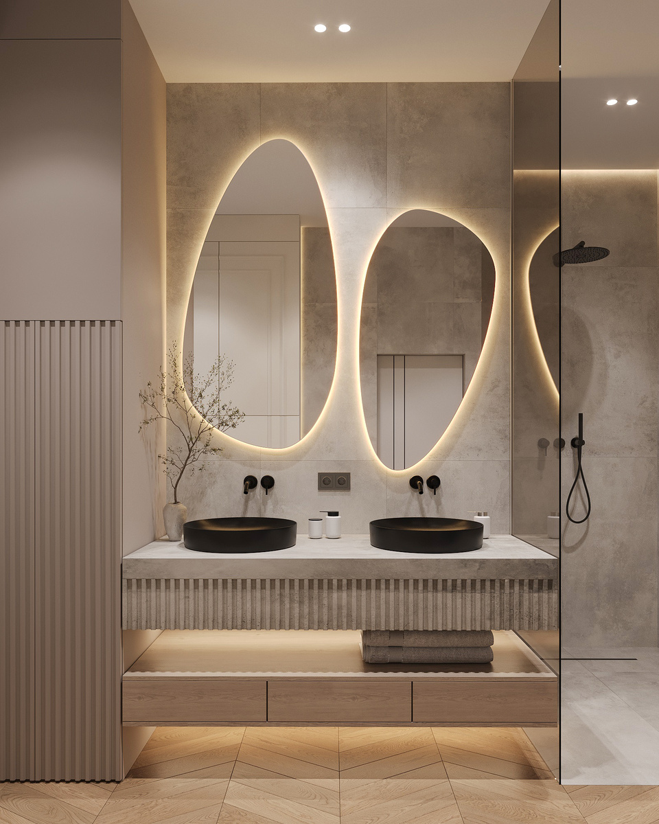 Ванная с душевой дизайн