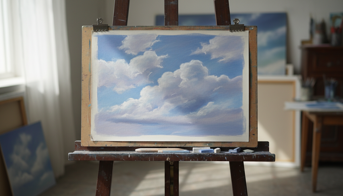 Этюд: небо с облаками