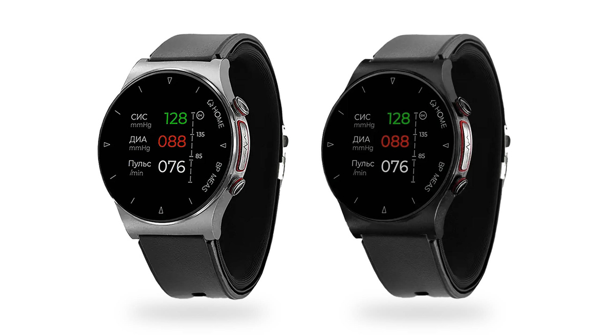 Модель HEALTHBAND Pro №80ME в чёрном и серебристом корпусах