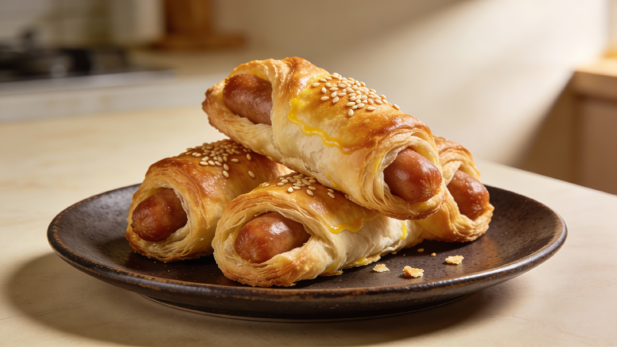 Сосиски в тесте в аэрогриле