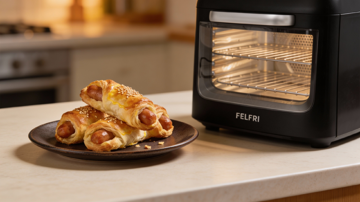 Сосиски в тесте в аэрогриле