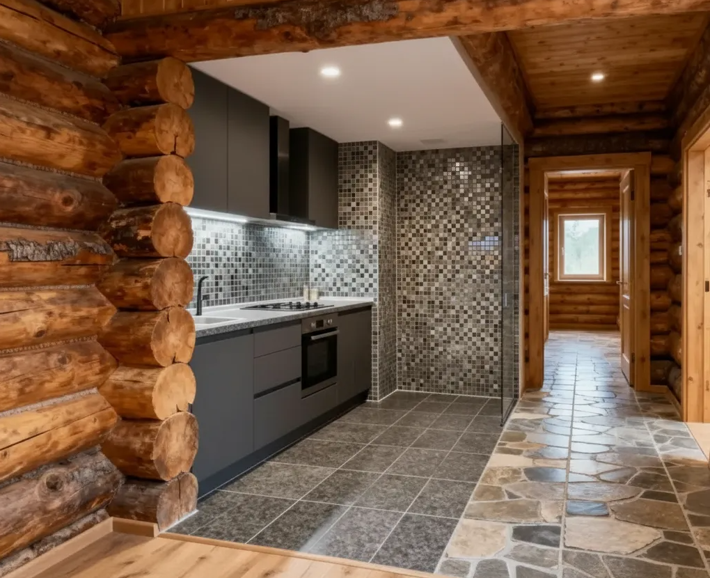 Два мира, два закона: живое, дышащее дерево и неподвижная, совершенная керамика. Соединить их в одном доме — не дизайнерская задача, а инженерный вызов, где цена ошибки — сеть трещин на вашей мечте.