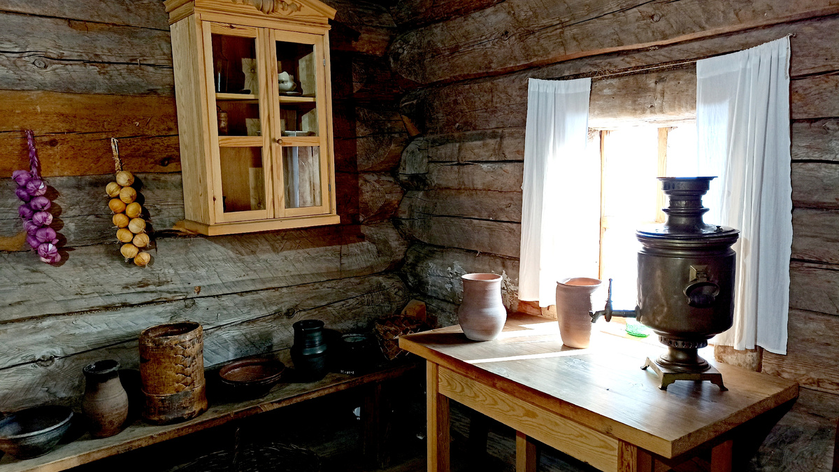 Настоящий эко интерьер из прошлого