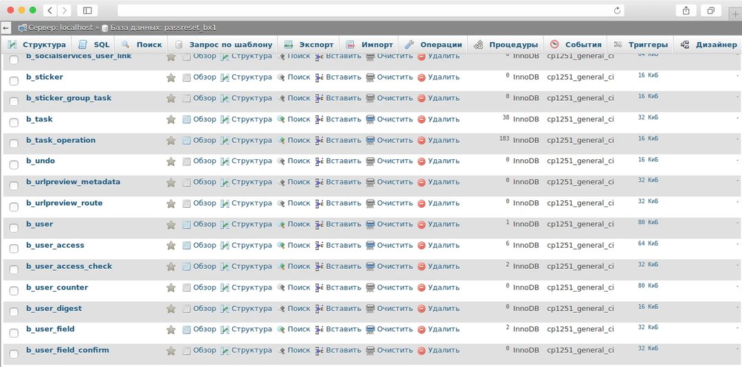 Сброс пароля от панели администратора 1С-Битрикс