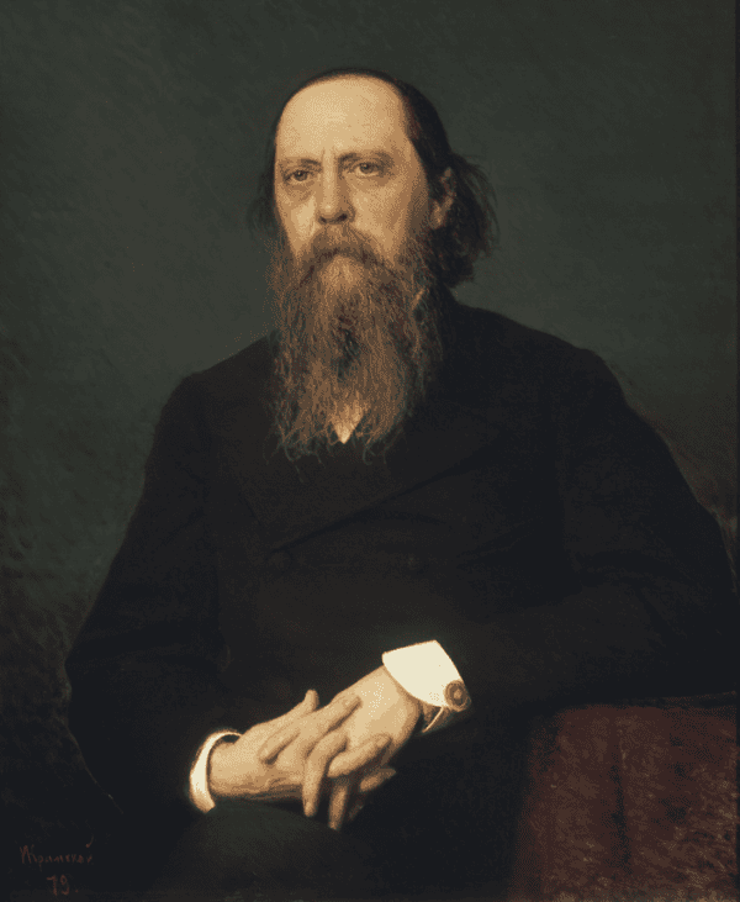 Портрет Михаила Евграфовича Салтыкова-Щедрина художника Ивана Крамского. Фото с сайта Третьяковской галереи