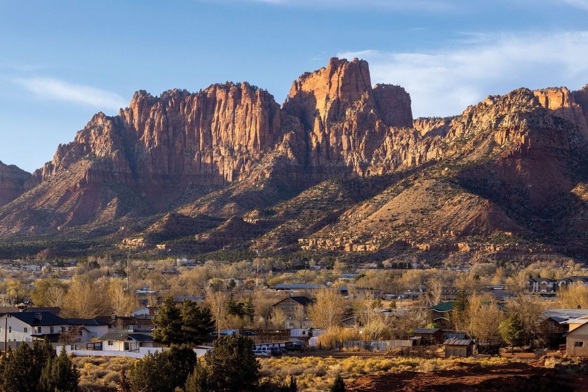 Вид на Шорт-Крик (ныне Колорадо-Сити)