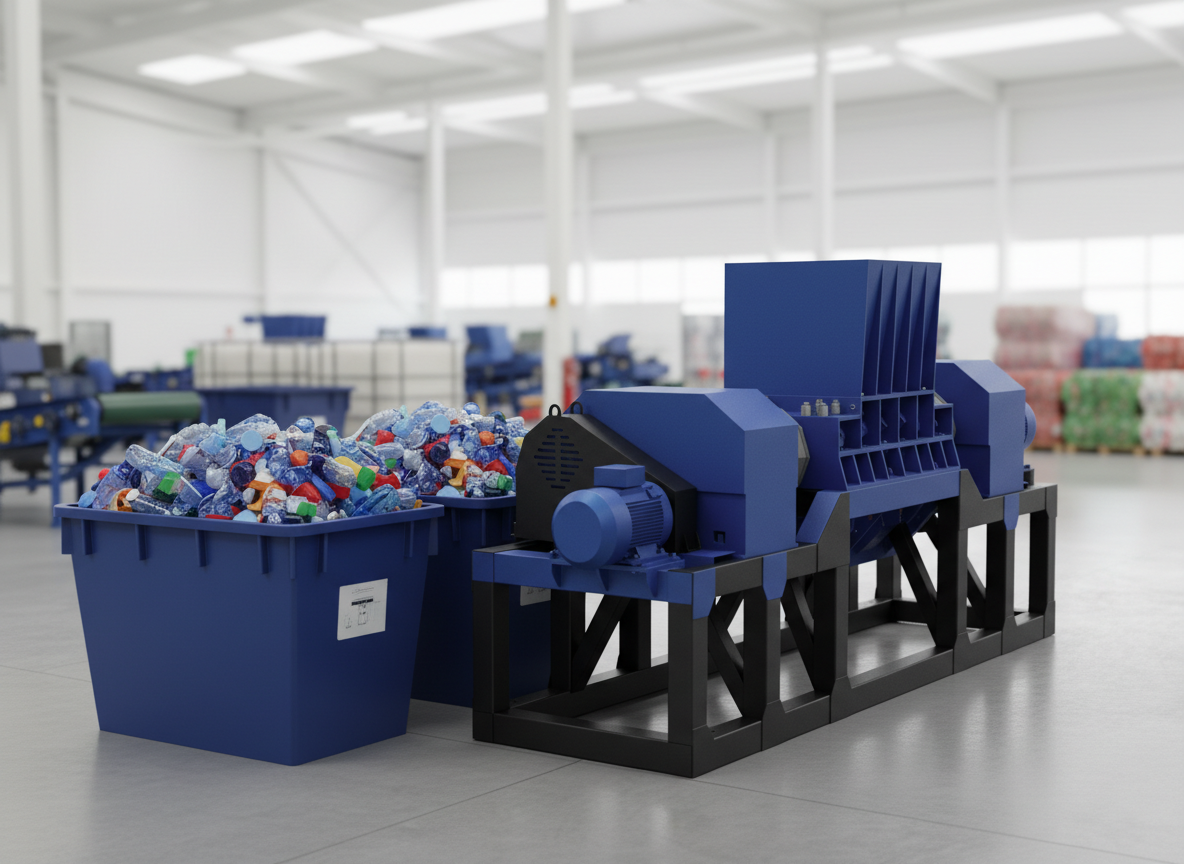 Шредер для переработки пластика (изображение может отличаться от оригинальной модели)