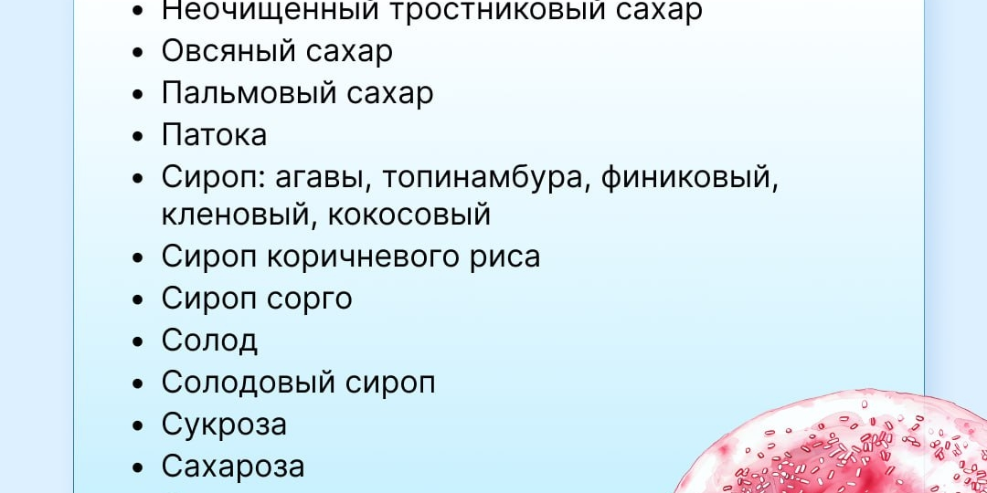 Как маскируют сахар в составе продуктов: список названий, которые стоит знать