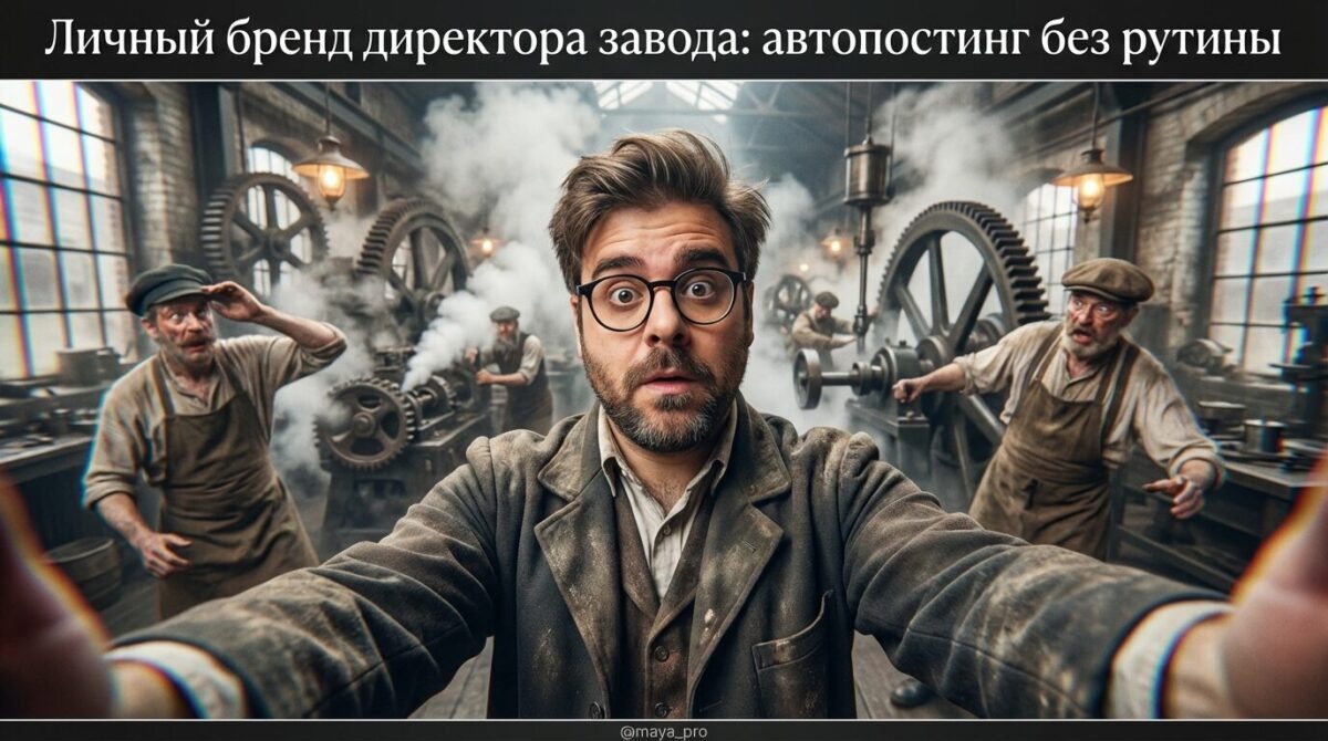    Личный бренд директора завода через автопостинг в LinkedIn и TenChat Артур Хорошев