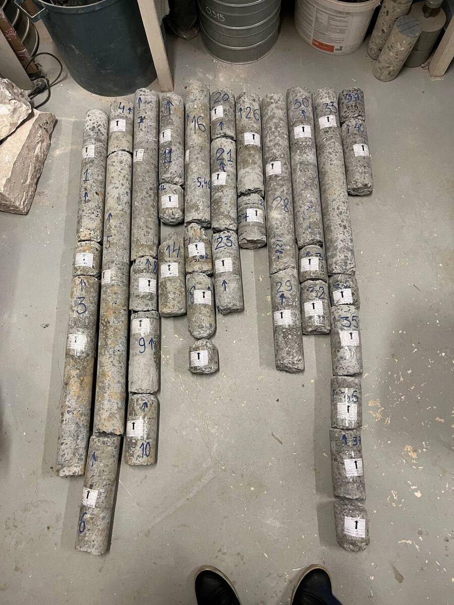 испытание кернов в ЦПИ