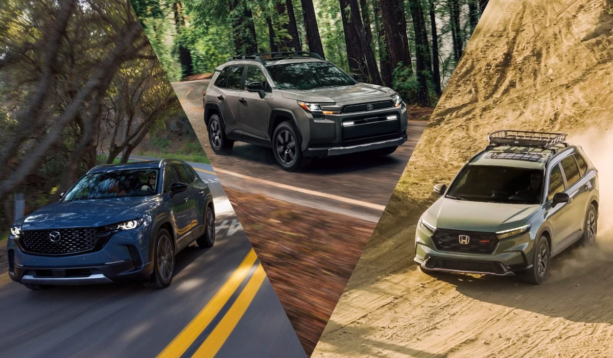 Honda CR-V против Toyota RAV4 и Mazda CX-50