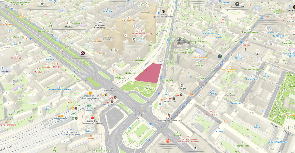 Пятно застройки ЖК Бутырский Вал, 5