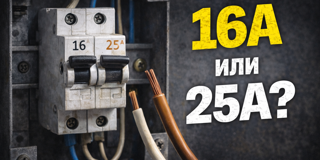 Как выбрать автомат в гараж на 220В: 16А или 25А — простыми словами, без электромагии