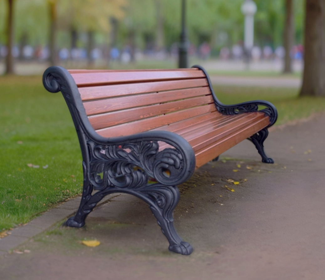 Чугунная скамейка
