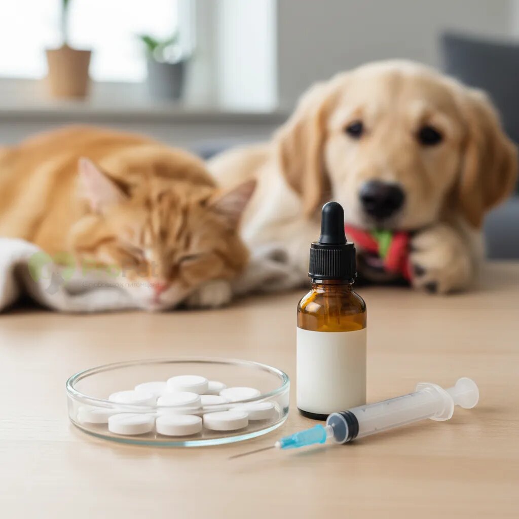 Таблетки и суспензия антигельминтного препарата