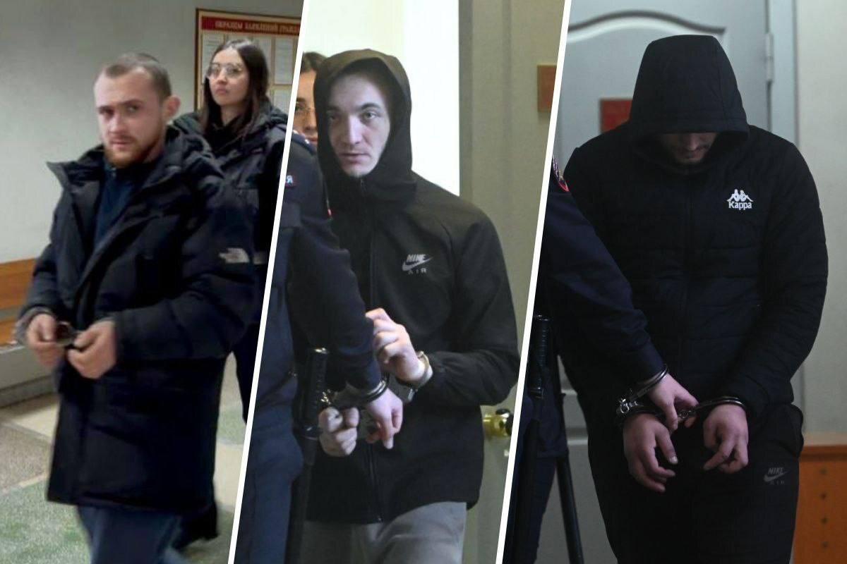 Эдуард Шафиков (слева), Николай Силов и Эльнар Гаан. Фото: Ленинский районный суд/Ольга Юшкова «КП»

