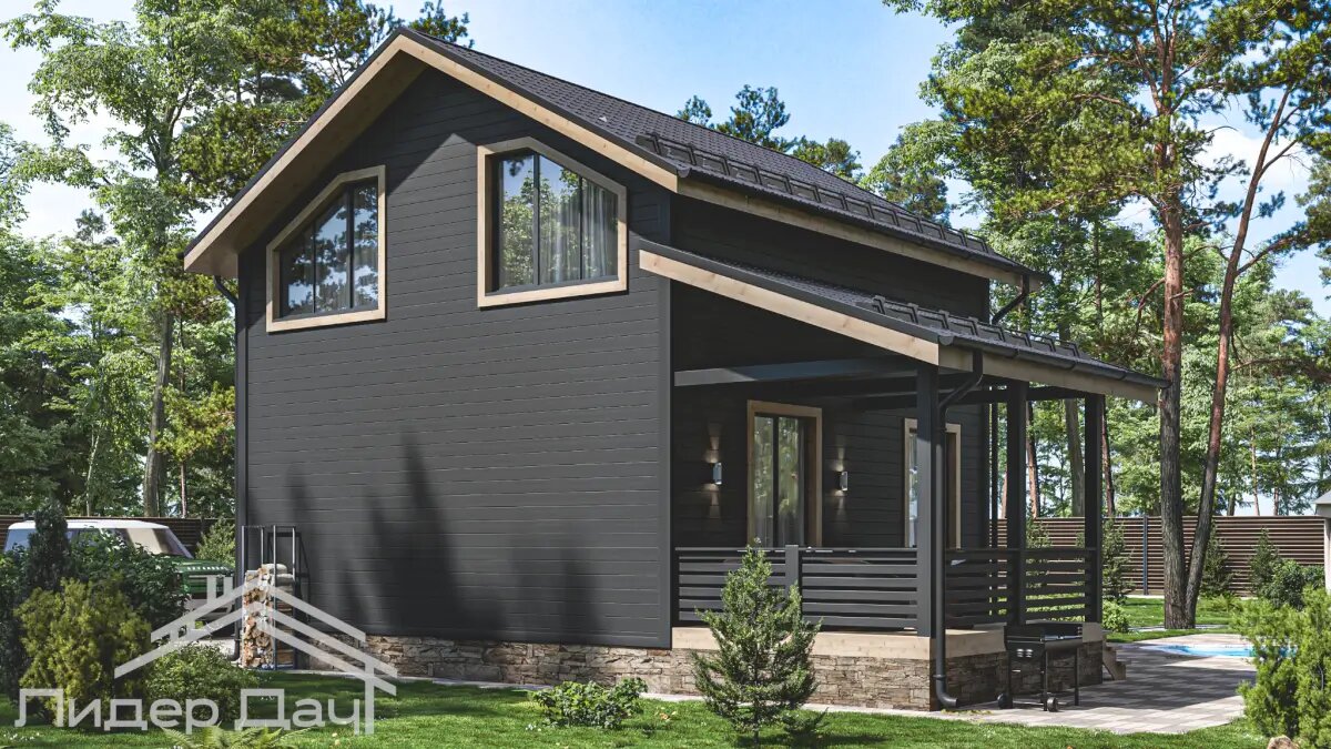 Проект двухэтажного дома «Фрегат» от компании Лидер Дач: фото №3 →