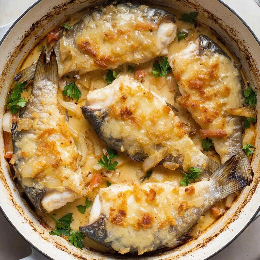 Окуни или караси, жаренные в сметане: Классика домашней кухни