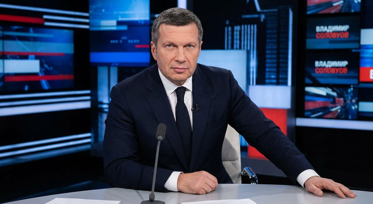 В январе 2026 года в программе «Соловьёв Live» российский журналист Владимир Соловьёв высказал острое и вызывающее заявление. Фото: нейросеть