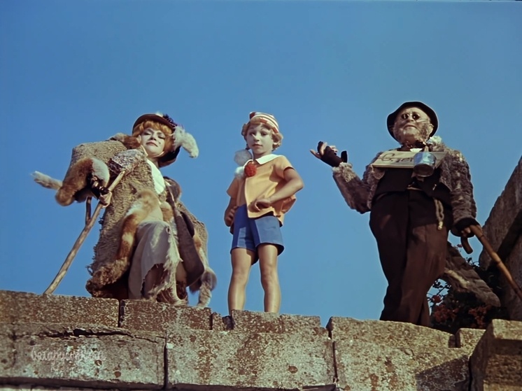     Кадр из фильма «Приключения Буратино», 1975 г., режиссёр Леонид Нечаев