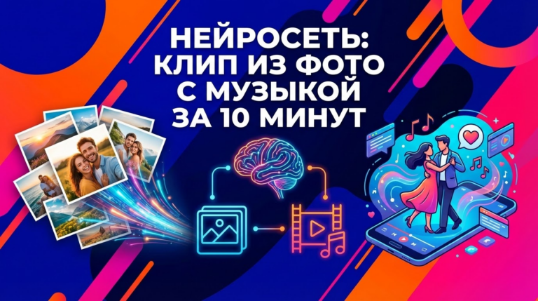 Как создать клип из фотографий с музыкой с помощью нейросети: делаем видео для любимой за 10 минут admin