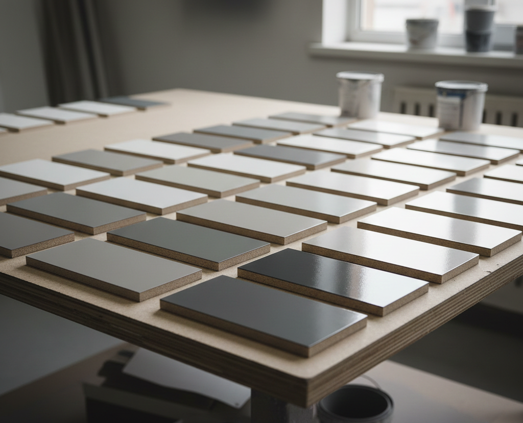 Образцы окрашенных фасадов