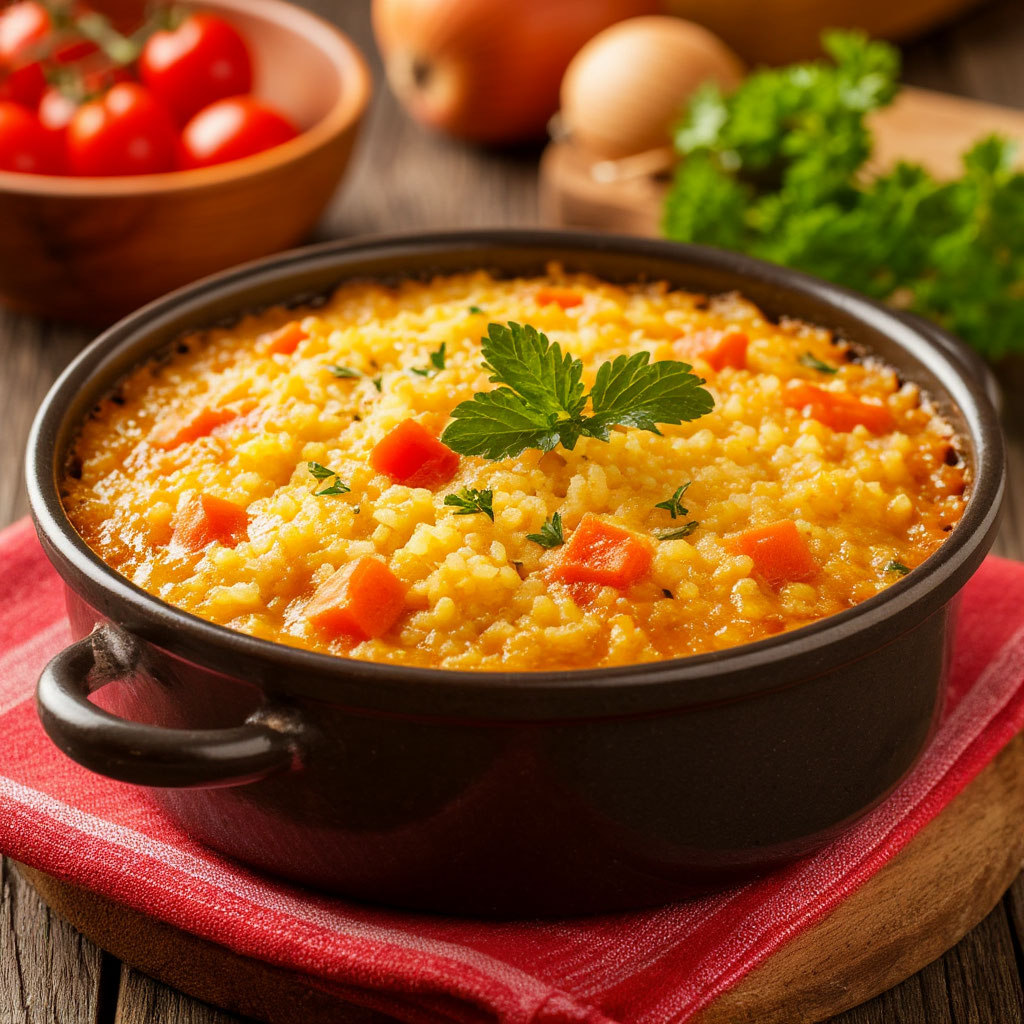 Запеканка из остатков каши