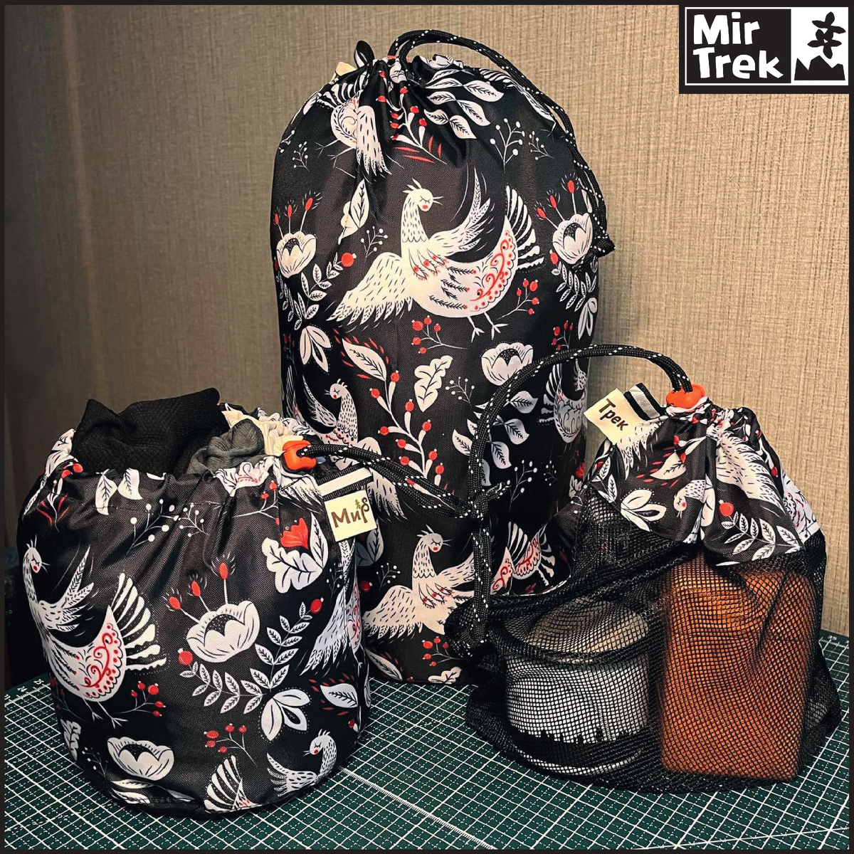 Пример работы. Использованная ткань Oxford 210D с принтом.