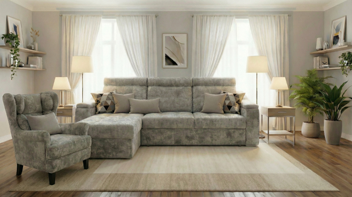 Кресло «Кайрон» и диван «Модена»