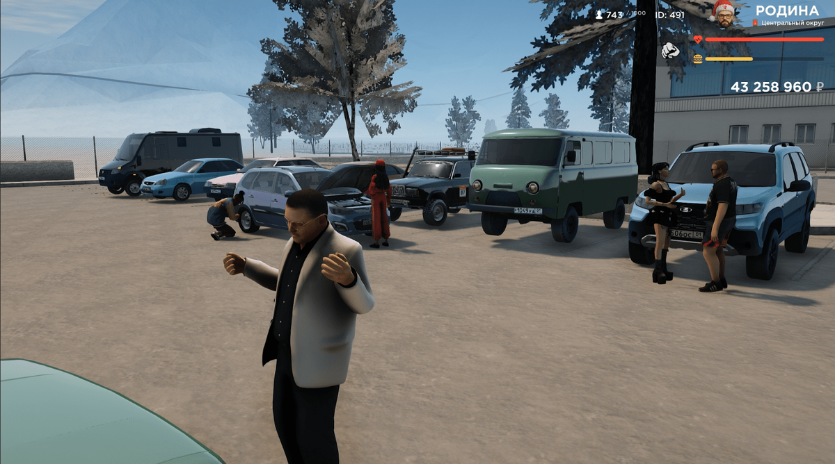 Некоторые автомобили АвтоВАЗа на Родина Онлайн